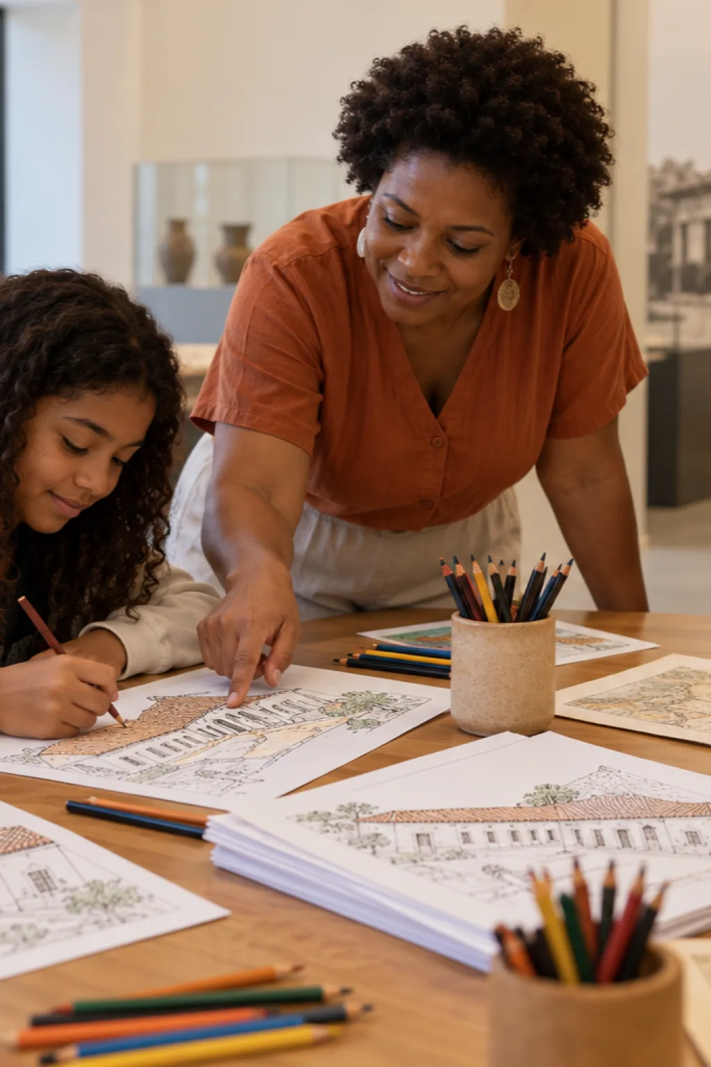 desenhos de senzala para colorir — exemplo criado na Desenhos pra Colorir