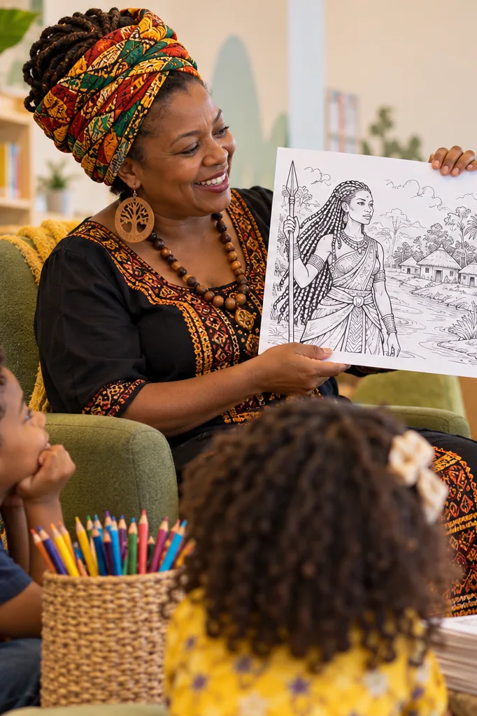 desenhos de Zacimba Gaba para colorir — exemplo criado na Desenhos pra Colorir