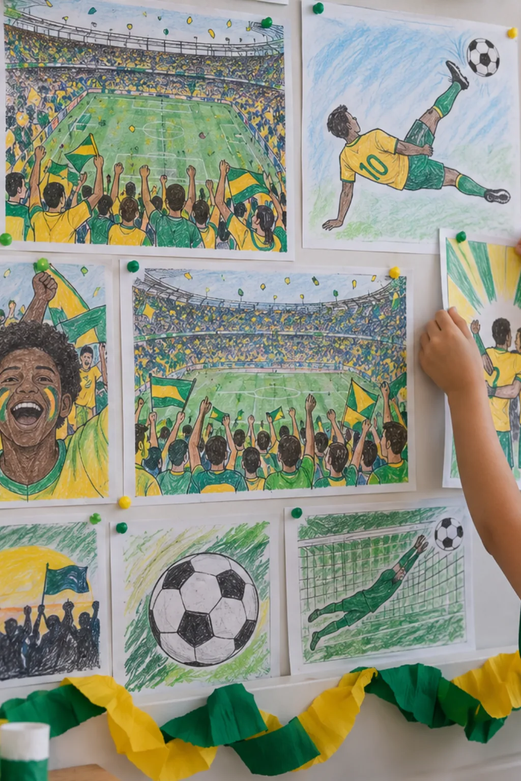Desenhos da Copa do Mundo para Colorir - Depois