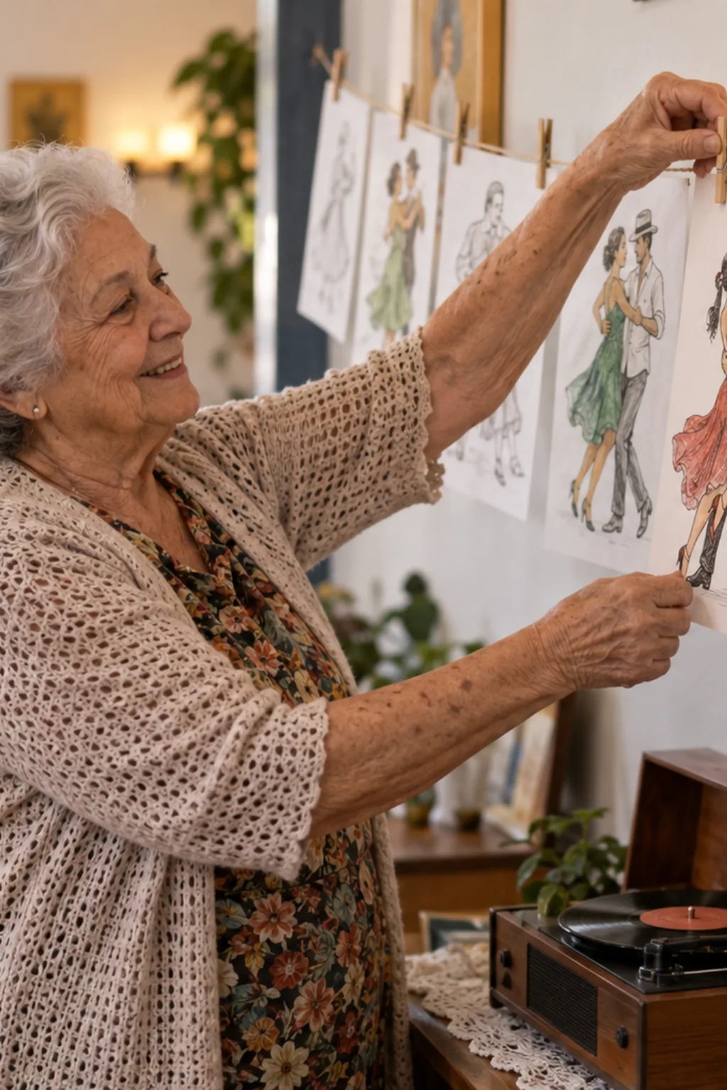 Desenhos de Dança de Salão para Colorir - Depois