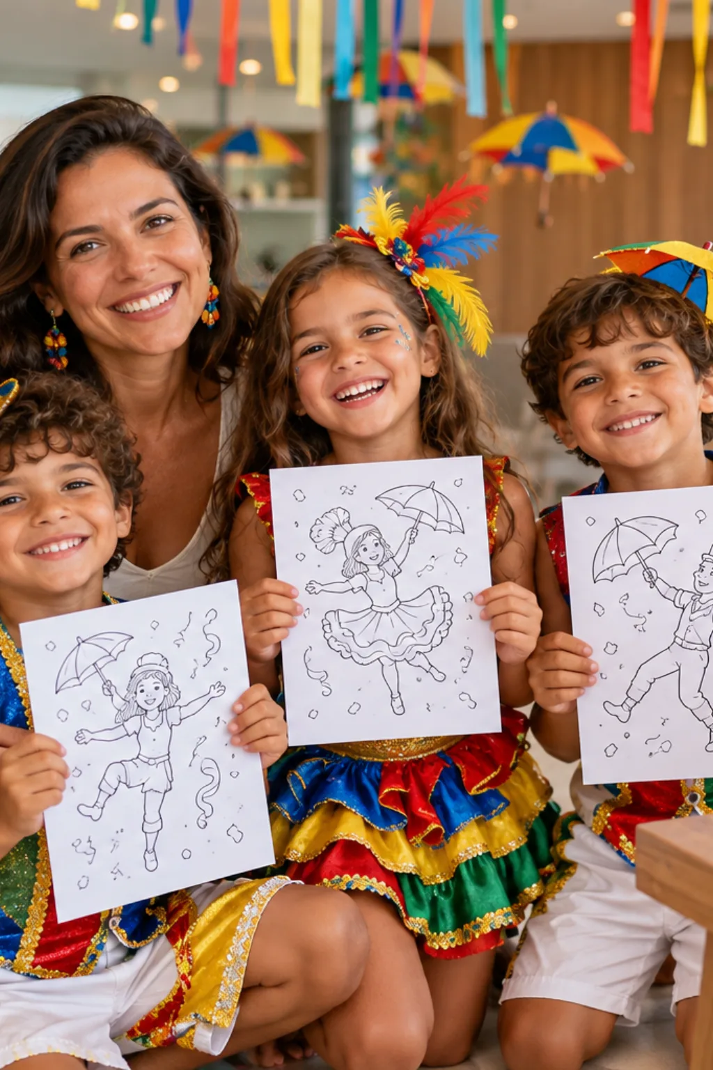 desenhos de frevo para colorir — exemplo criado na Desenhos pra Colorir