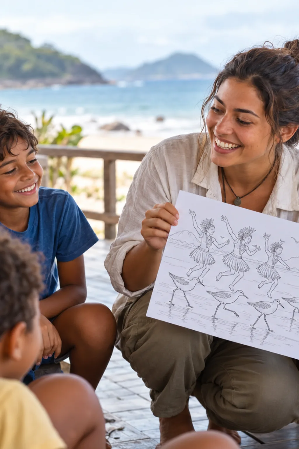 desenhos da dança do maçarico para colorir — exemplo criado na Desenhos pra Colorir