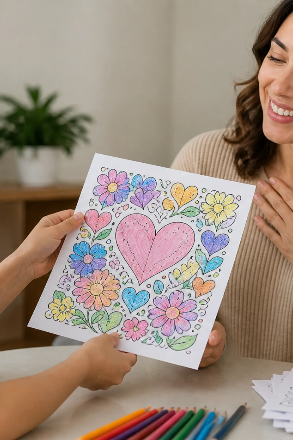 desenhos com a frase te amo, mãe para colorir no dia das mães - 2