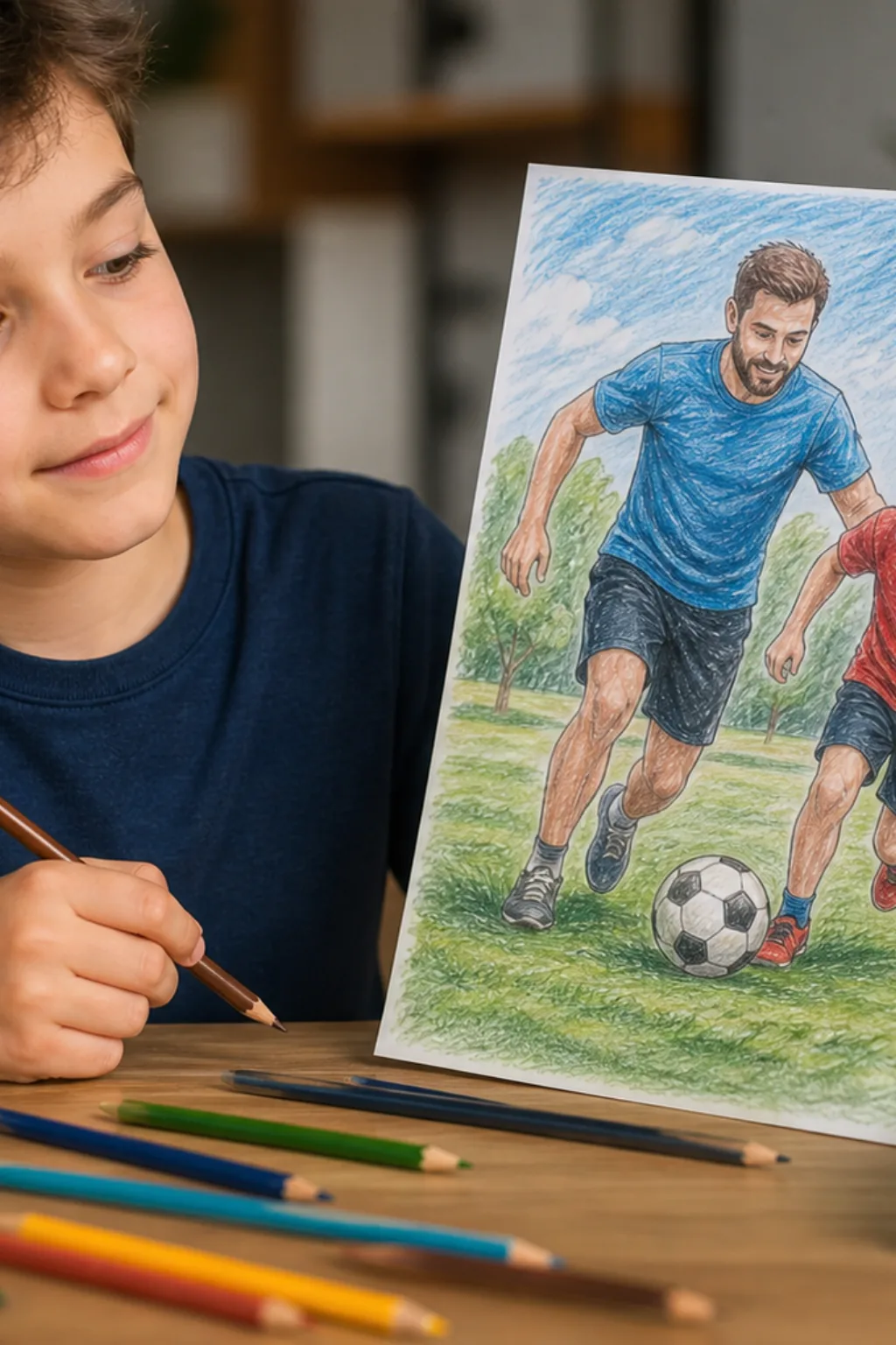 desenhos de pai e filho para colorir - 2