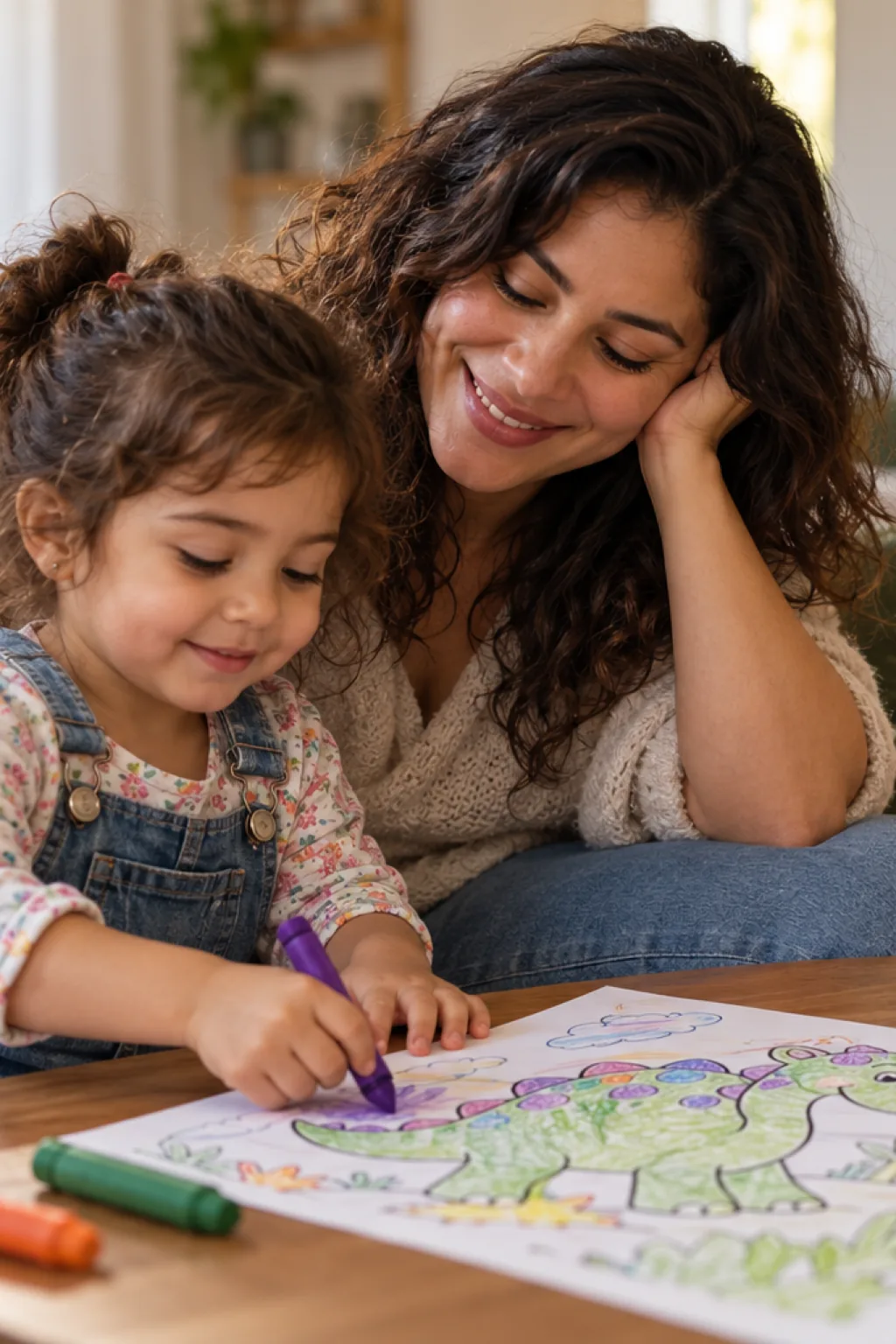desenhos do Barney para colorir — exemplo criado na Desenhos pra Colorir
