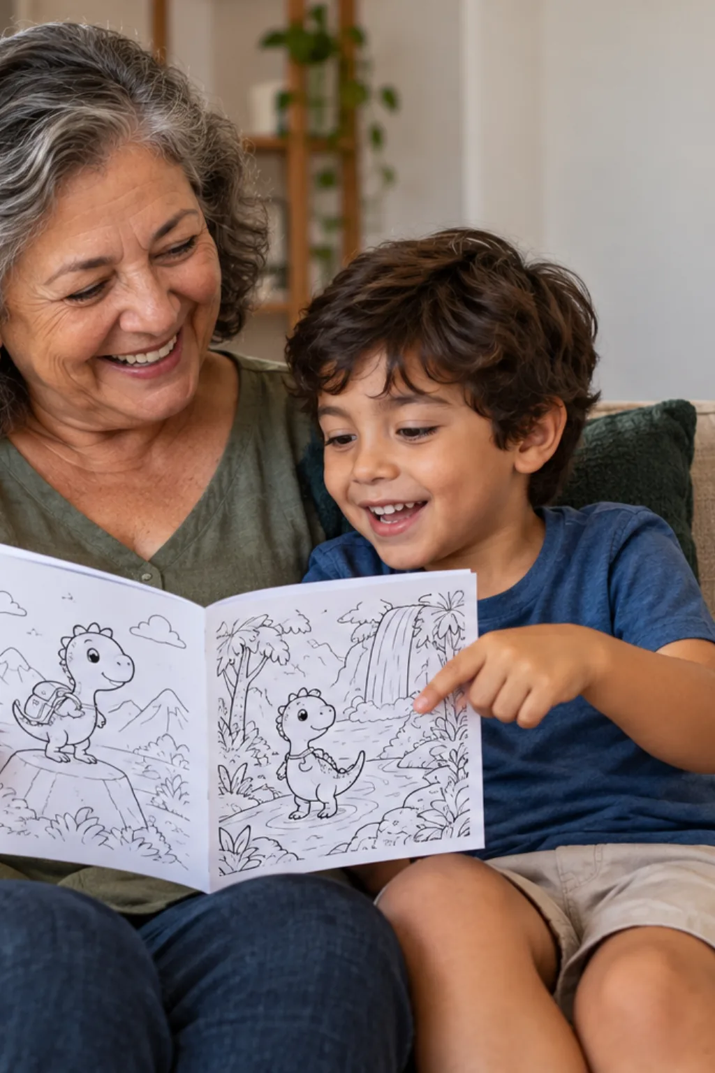desenhos de compsognato para colorir — exemplo criado na Desenhos pra Colorir