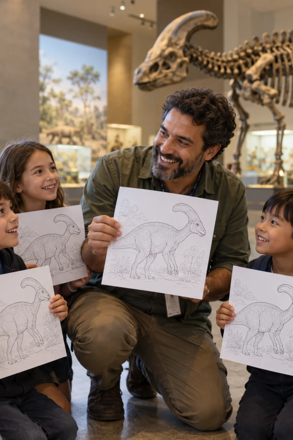 desenhos de coritossauro para colorir — exemplo criado na Desenhos pra Colorir