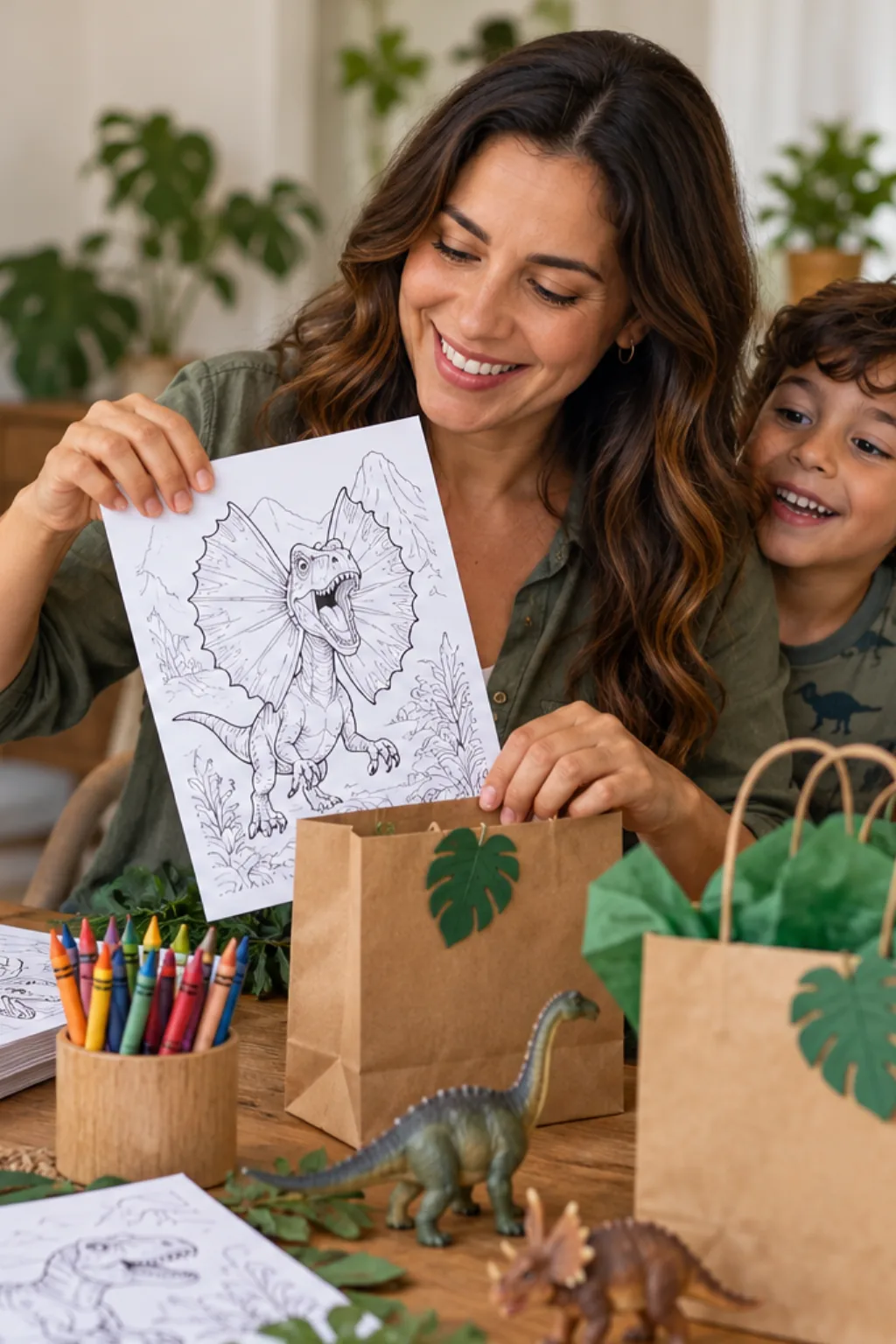 desenhos de dilofossauro para colorir — exemplo criado na Desenhos pra Colorir