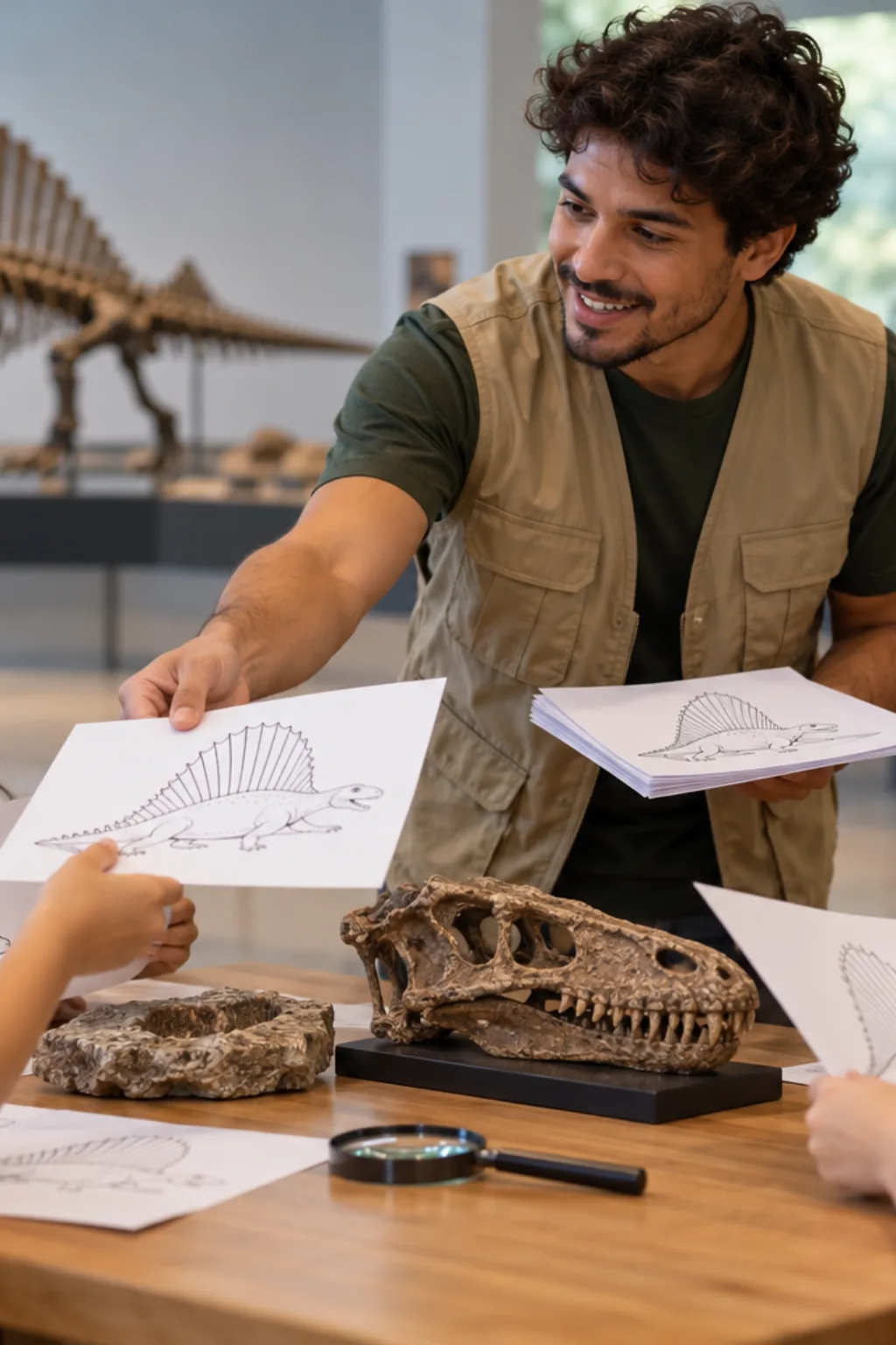 desenhos de dimetrodon para colorir — exemplo criado na Desenhos pra Colorir