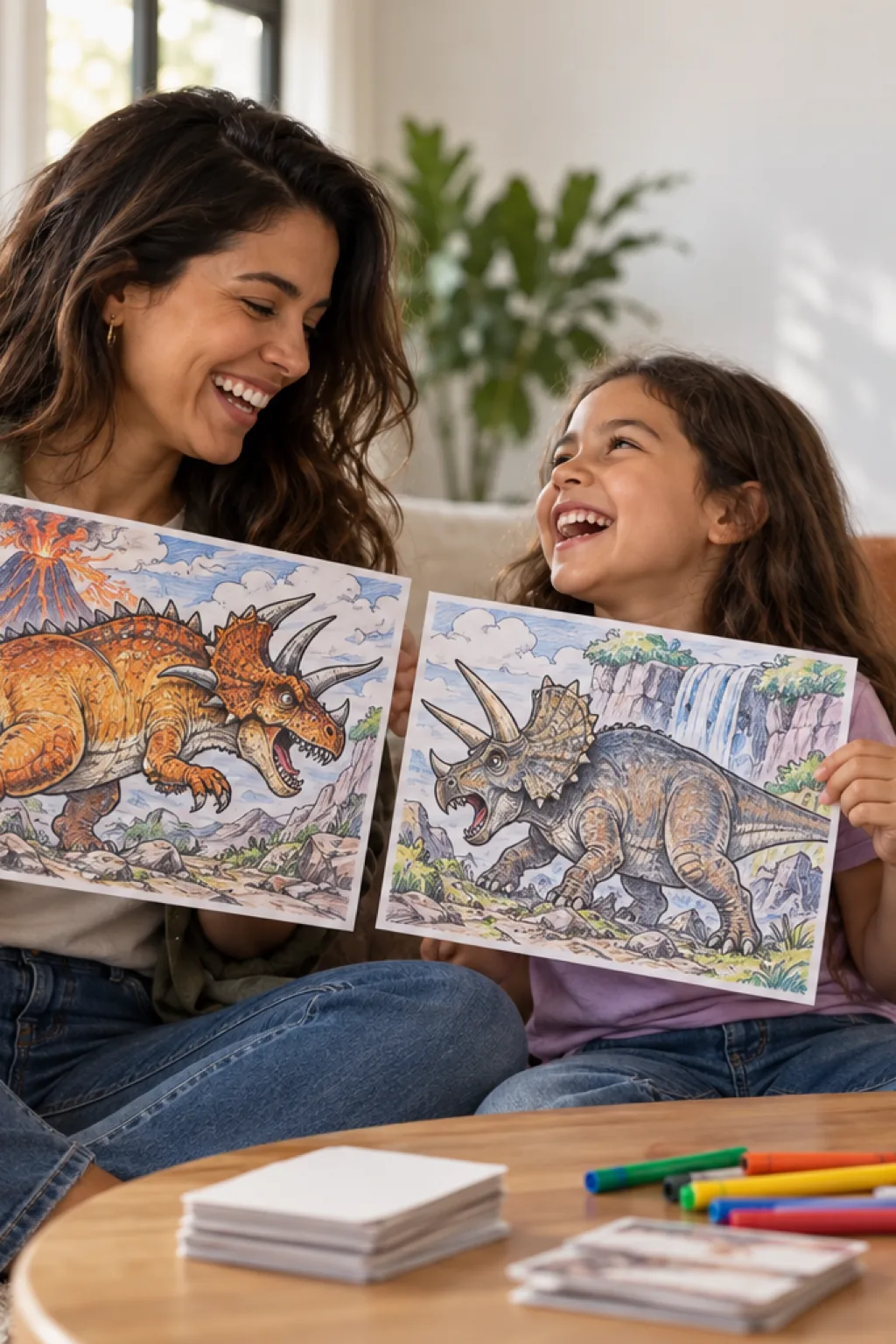 desenhos do Dinossauro Rei para colorir — exemplo criado na Desenhos pra Colorir