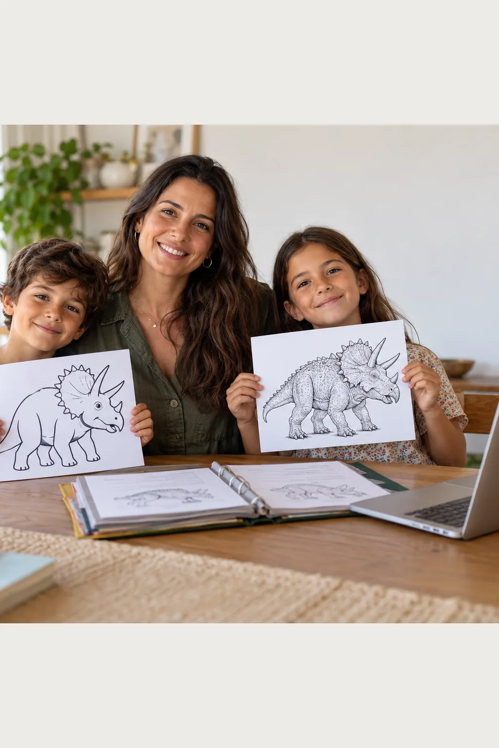desenhos de estiracossauro para colorir — exemplo criado na Desenhos pra Colorir