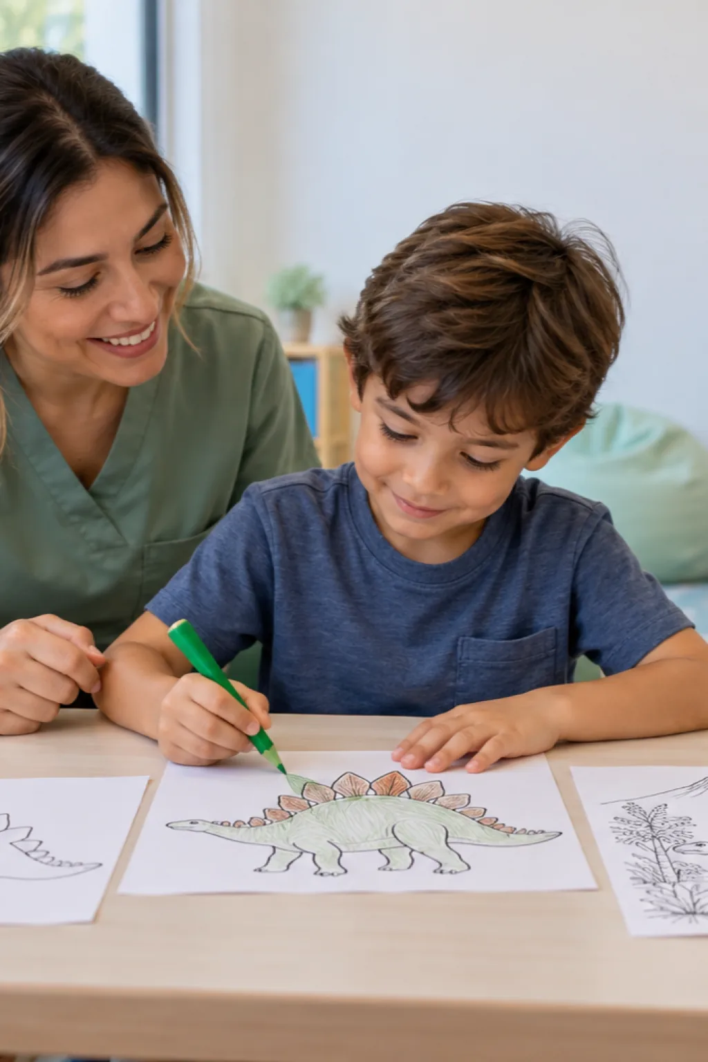 desenhos de iguanodonte para colorir — exemplo criado na Desenhos pra Colorir