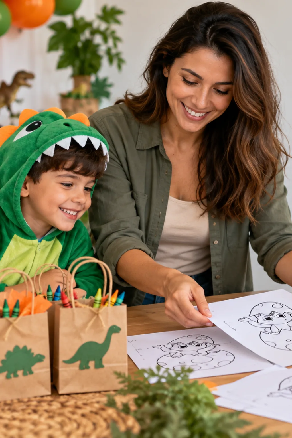 desenhos de ovo de dinossauro para colorir — exemplo criado na Desenhos pra Colorir