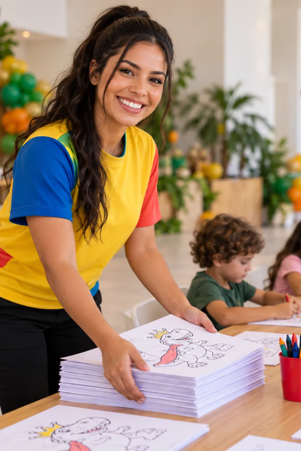 desenhos de dinossauro rei para colorir — exemplo criado na Desenhos pra Colorir