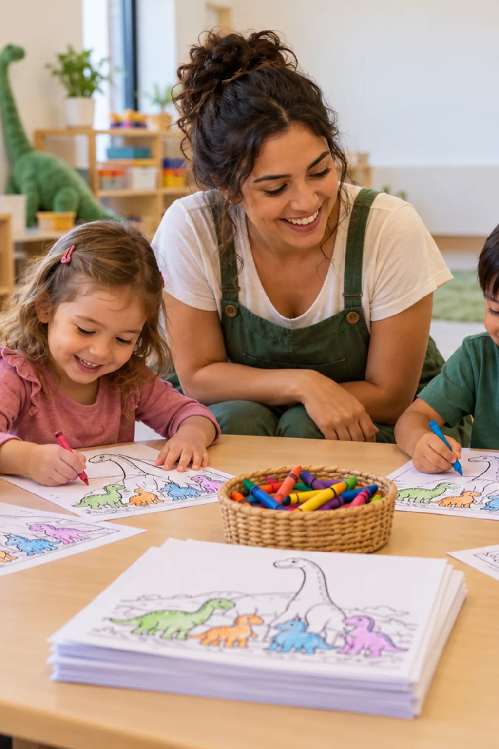 desenhos da série gigantossauro para colorir — exemplo criado na Desenhos pra Colorir