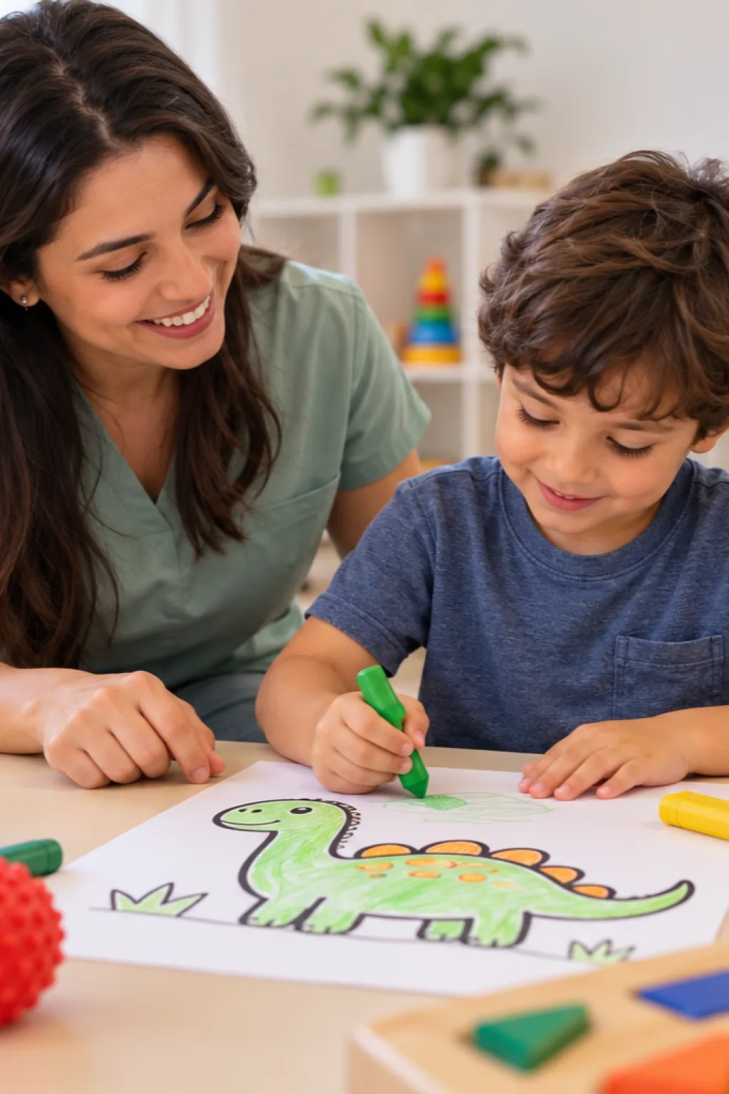 desenhos simples de dinossauros para colorir — exemplo criado na Desenhos pra Colorir