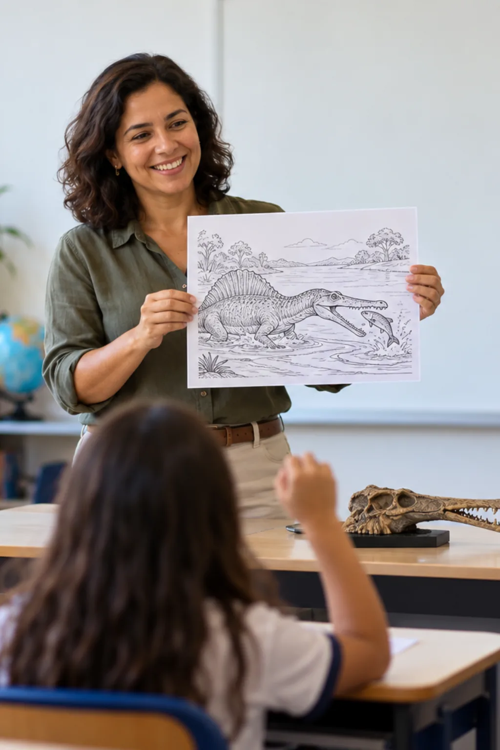 desenhos de suchomimus para colorir — exemplo criado na Desenhos pra Colorir