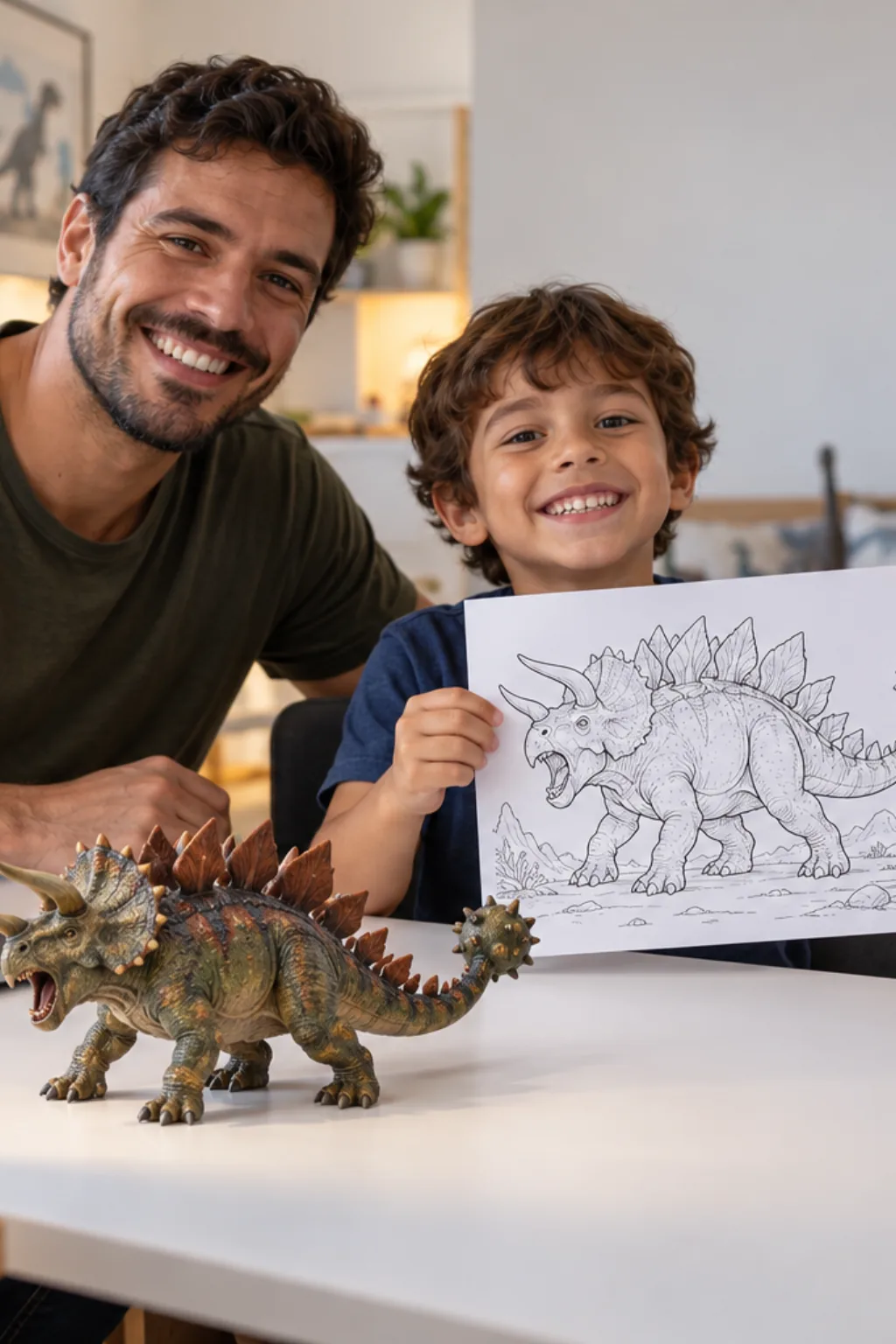 desenhos de ultimassauro para colorir — exemplo criado na Desenhos pra Colorir
