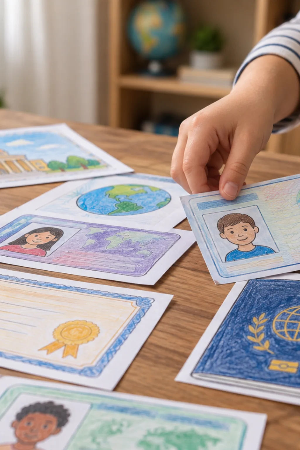 Desenhos de Documentos para Colorir - Depois