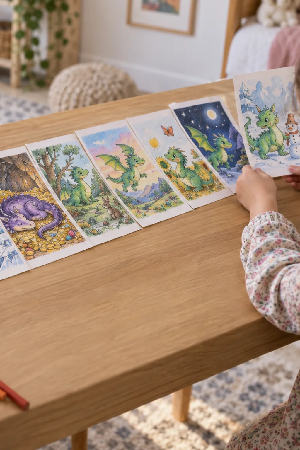 Desenhos de Dragões para Colorir - Depois