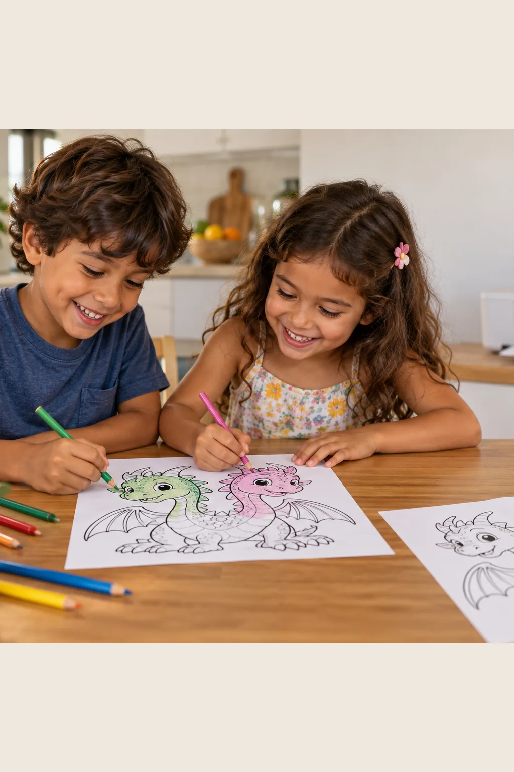 desenhos de Arroto e Soluço para colorir — exemplo criado na Desenhos pra Colorir
