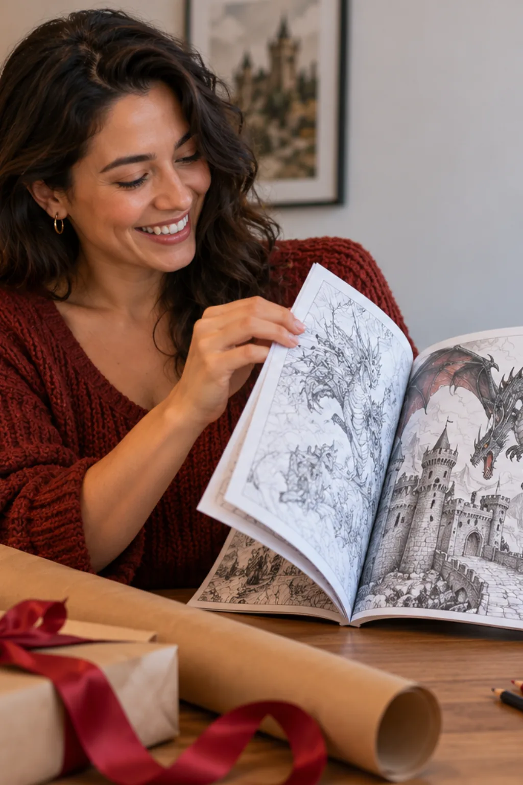 desenhos do Drogon de Game of Thrones para colorir — exemplo criado na Desenhos pra Colorir