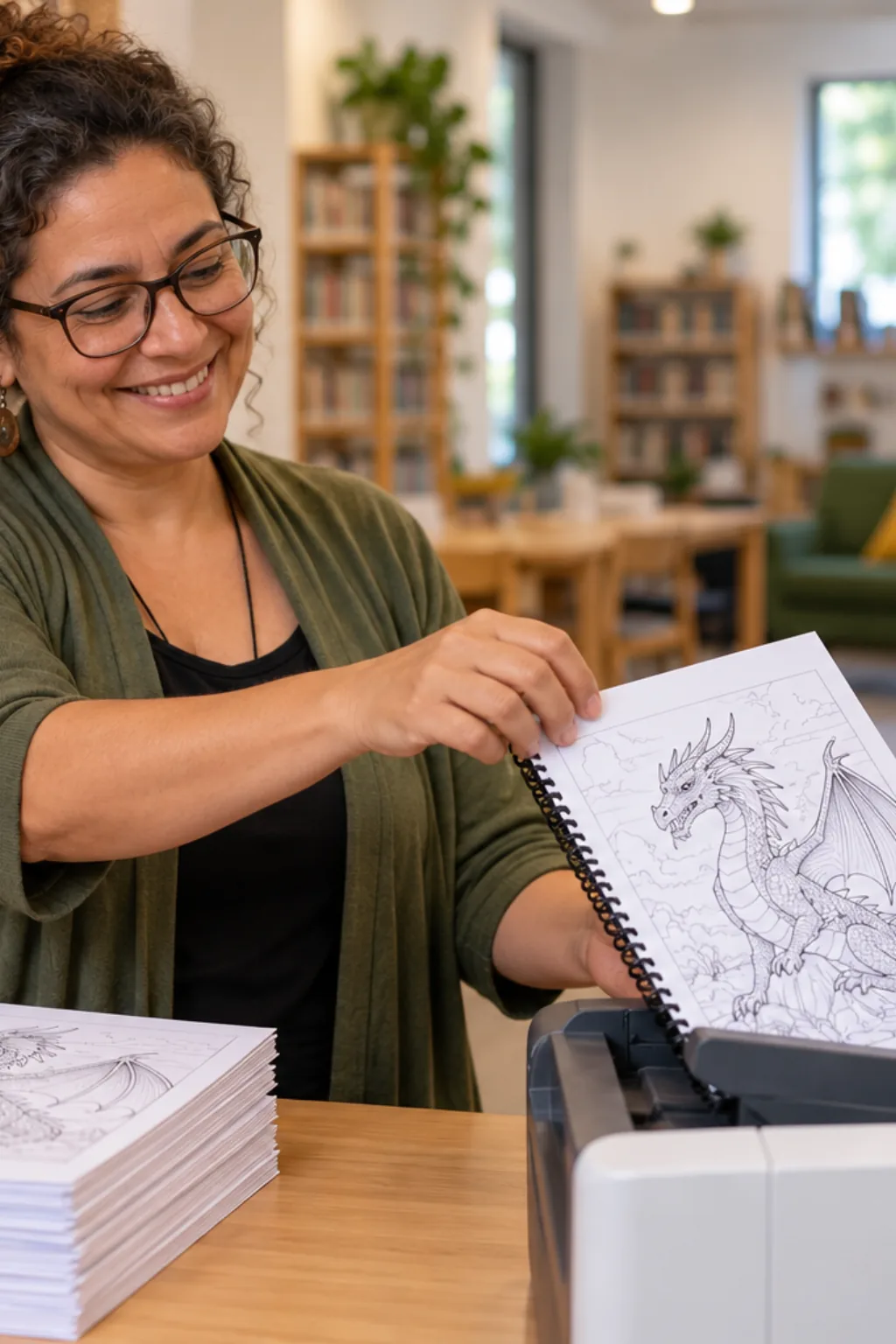 desenhos de dragão para colorir em PDF — exemplo criado na Desenhos pra Colorir