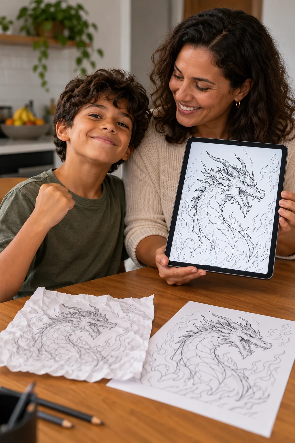 desenhos do Pesadelo Monstruoso para colorir — exemplo criado na Desenhos pra Colorir