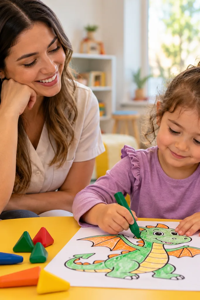 desenhos da Summer de Dragões: Equipe de Resgate para colorir — exemplo criado na Desenhos pra Colorir