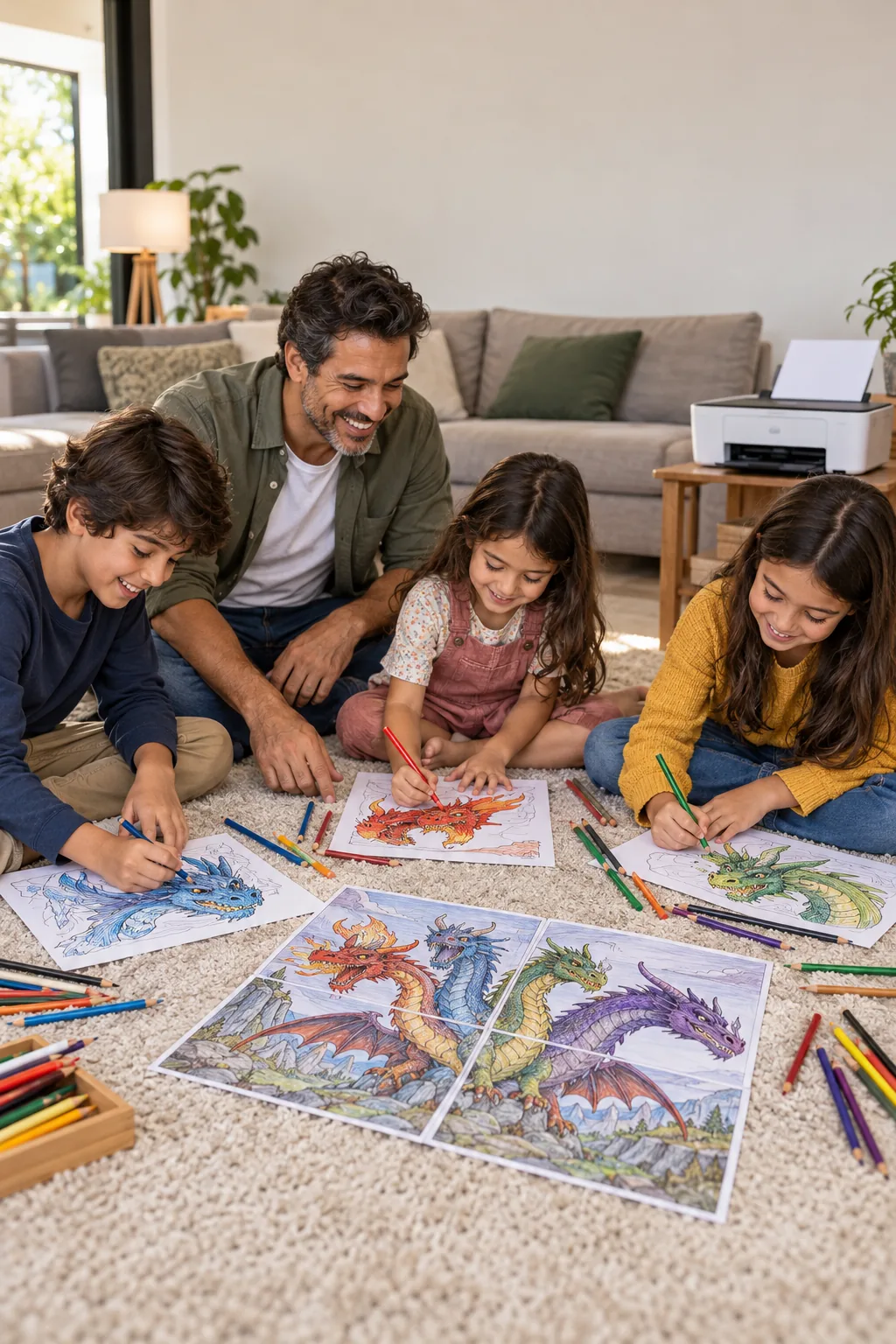 desenhos do Ultra Dragon de Ninjago para colorir — exemplo criado na Desenhos pra Colorir
