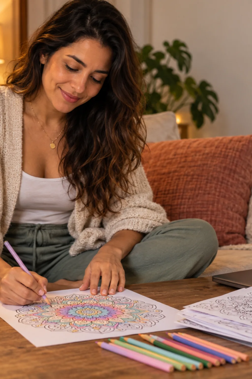 desenhos para colorir para ansiedade — exemplo criado na Desenhos pra Colorir