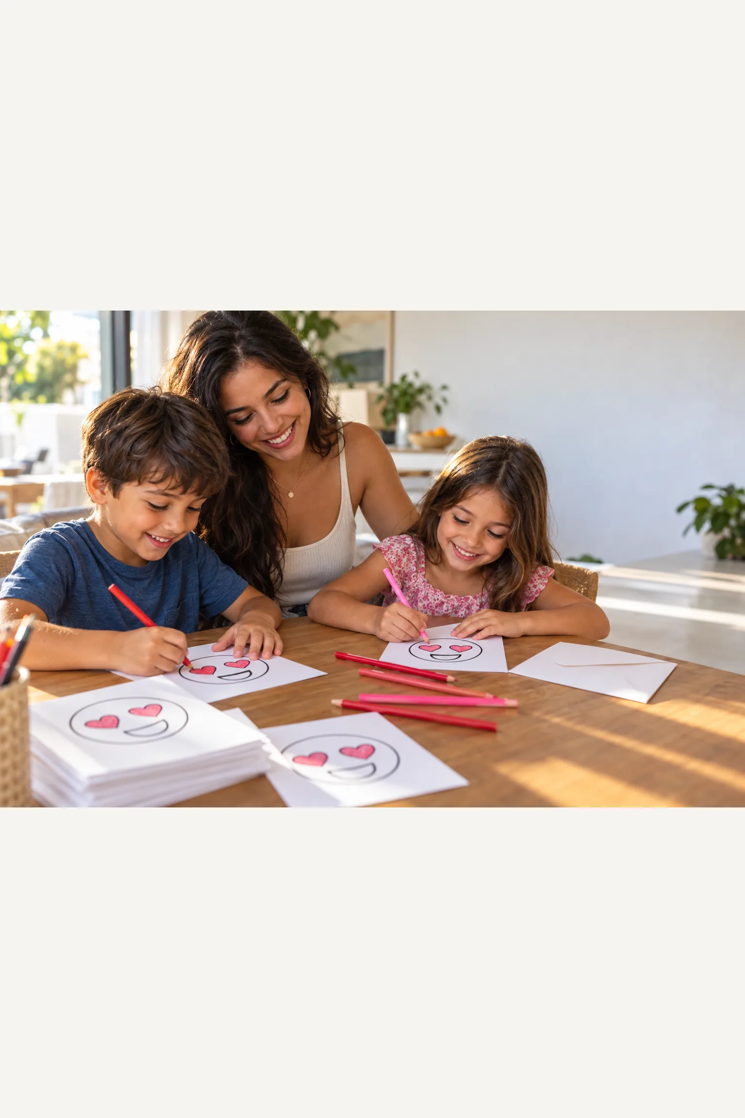 desenhos de emoji apaixonado para colorir — exemplo criado na Desenhos pra Colorir