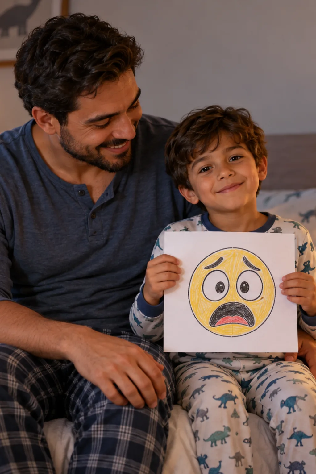 desenhos de emoji de medo para colorir — exemplo criado na Desenhos pra Colorir