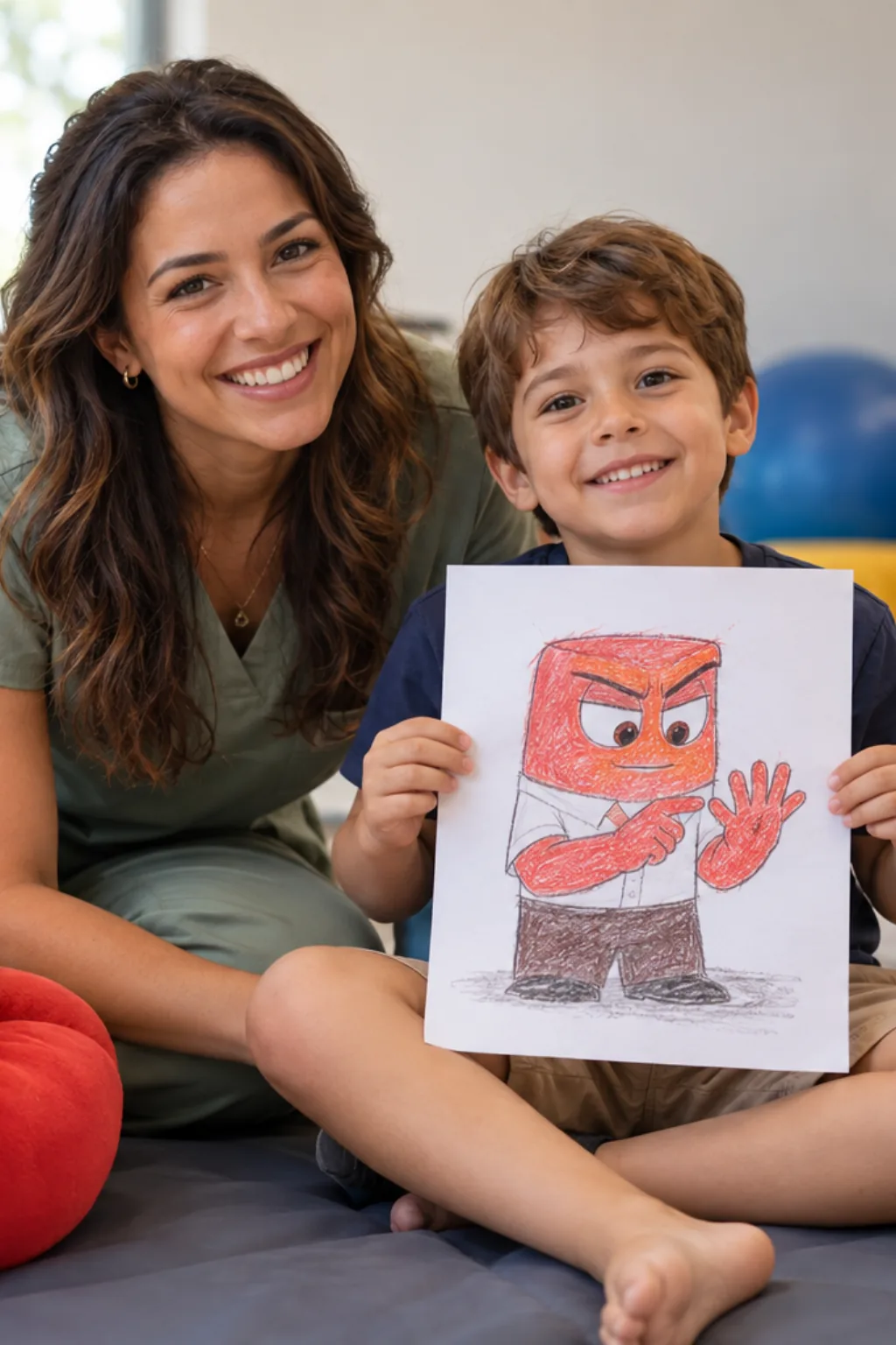 desenhos da Raiva de Divertida Mente para colorir — exemplo criado na Desenhos pra Colorir