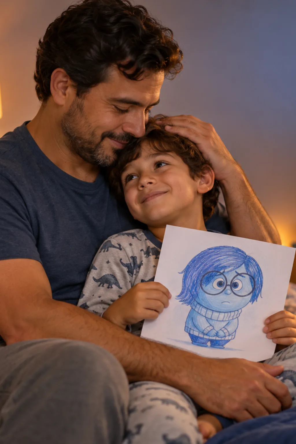 desenhos da Tristeza de Divertida Mente para colorir — exemplo criado na Desenhos pra Colorir