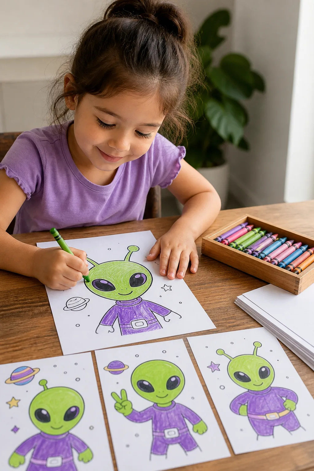desenhos de alienígena para colorir - 2