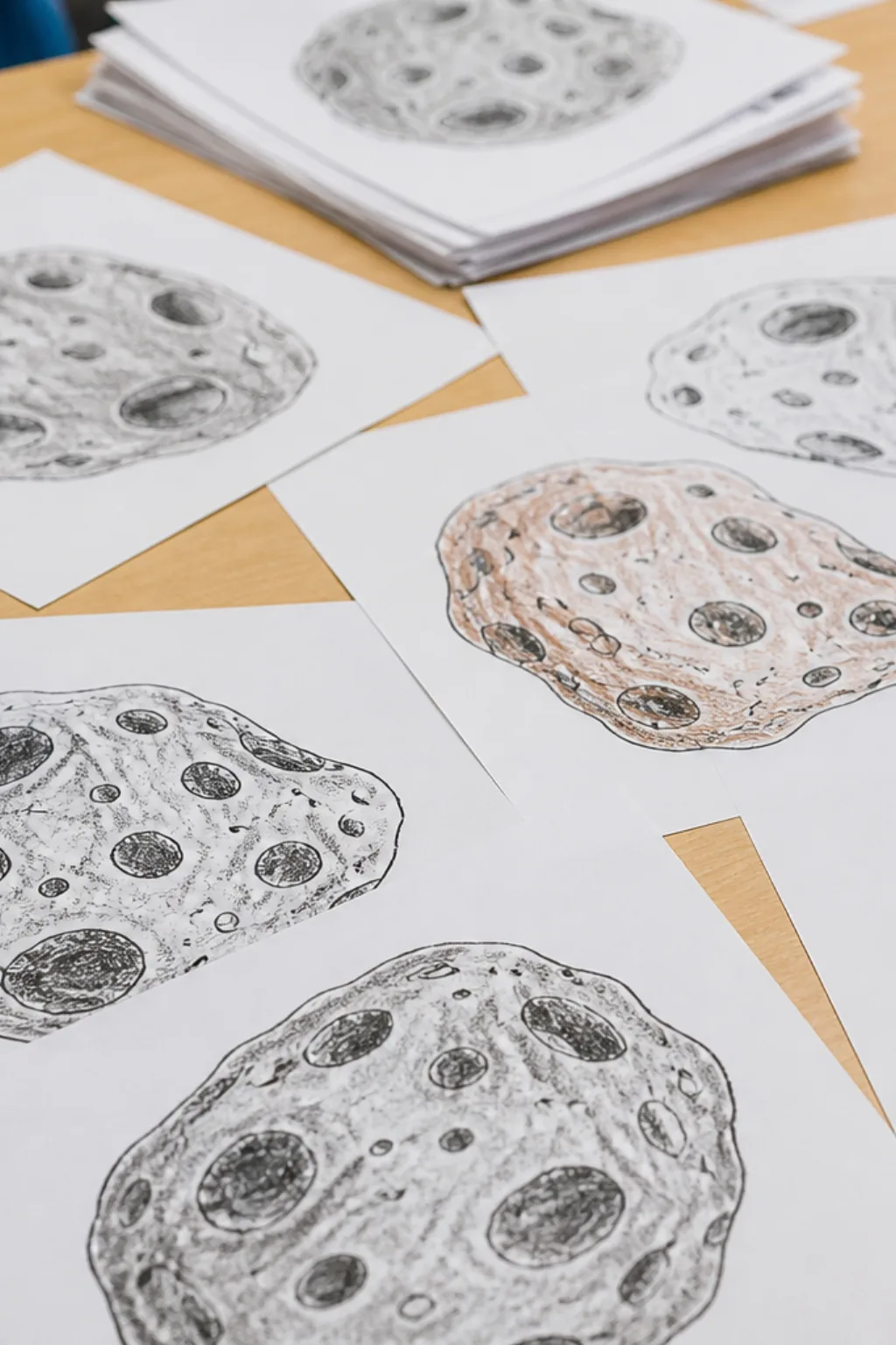 desenhos de asteroides para colorir - 2