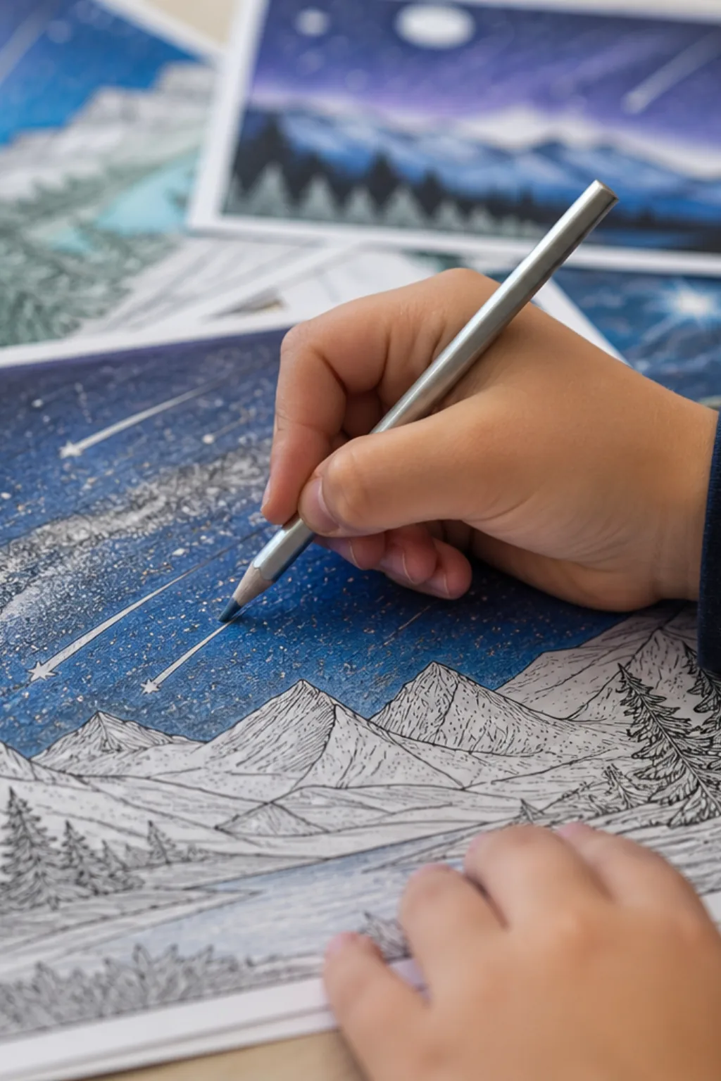 desenhos de chuva de meteoros para colorir - 2