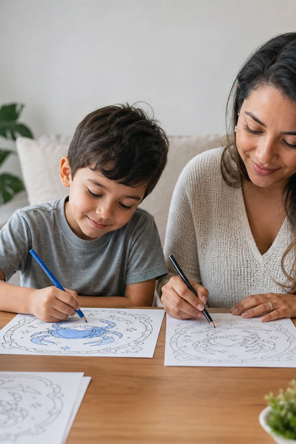 desenhos da constelação de câncer para colorir — exemplo criado na Desenhos pra Colorir