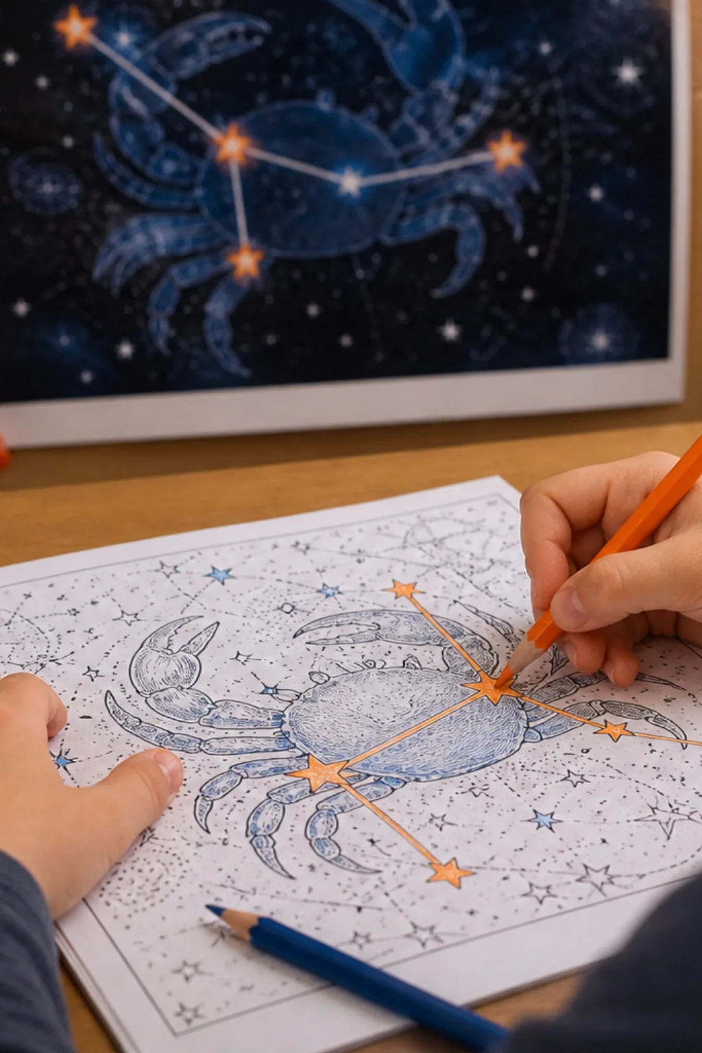 desenhos da constelação de câncer para colorir - 2