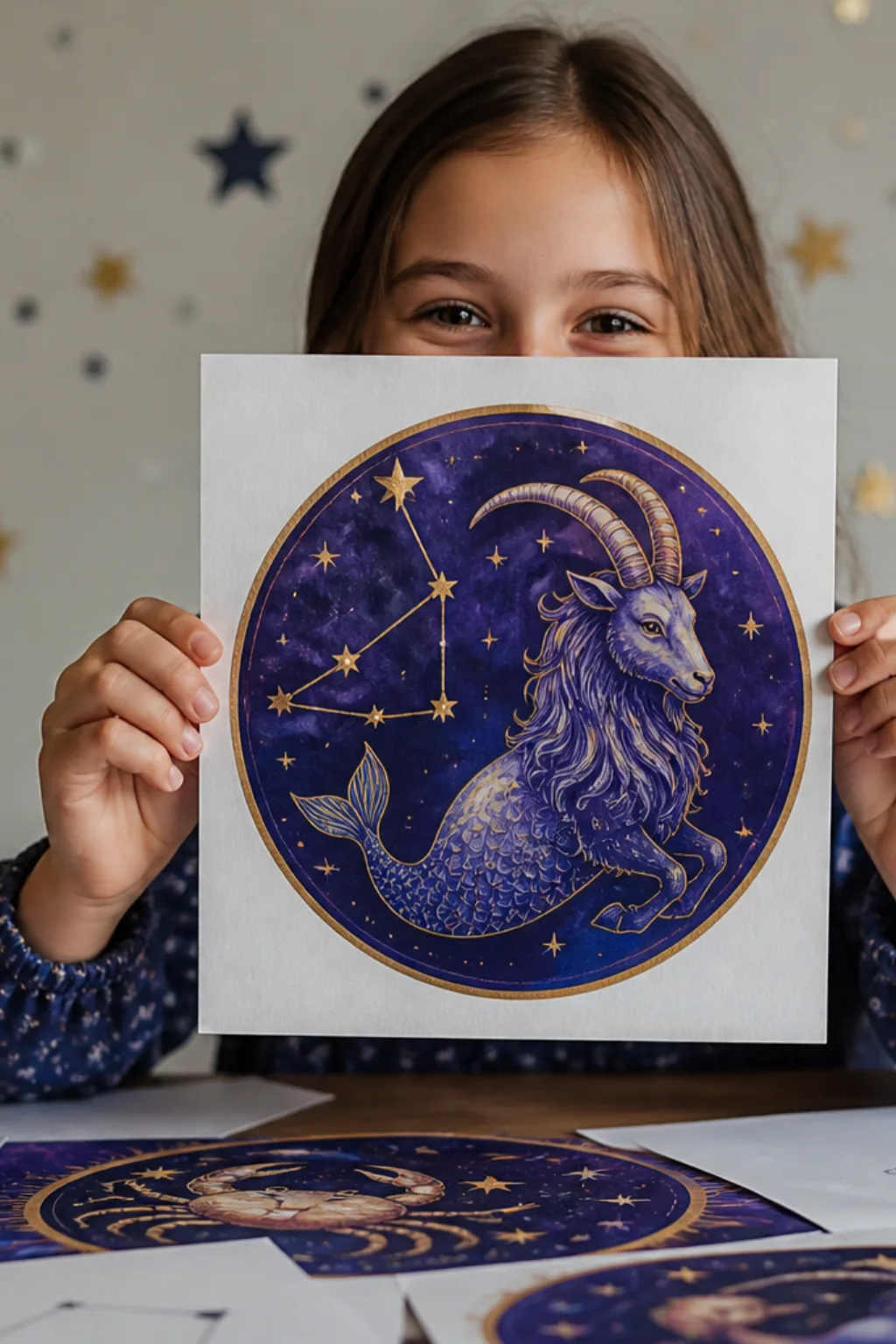 desenhos da constelação de capricórnio para colorir - 2