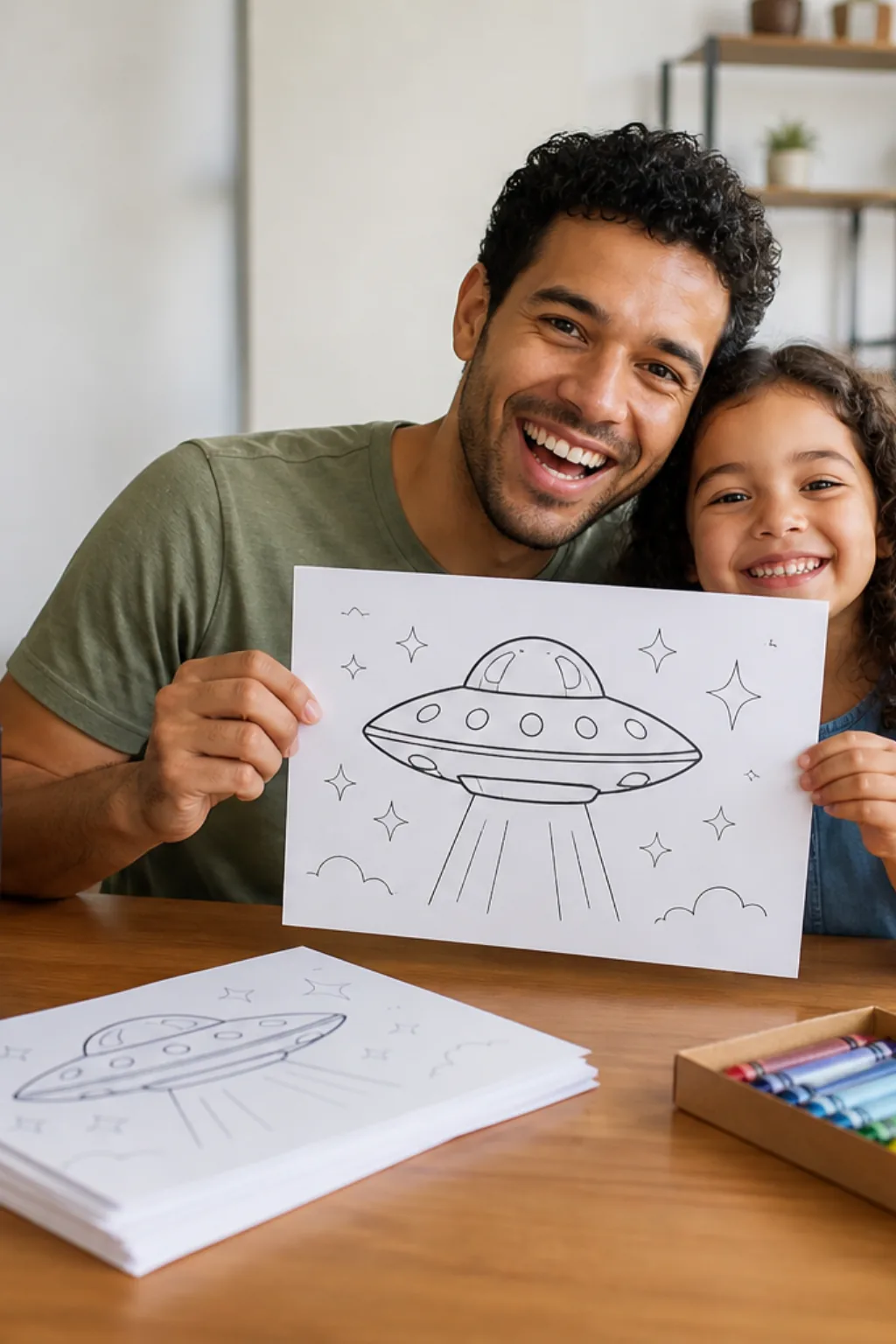 desenhos de disco voador para colorir - 1