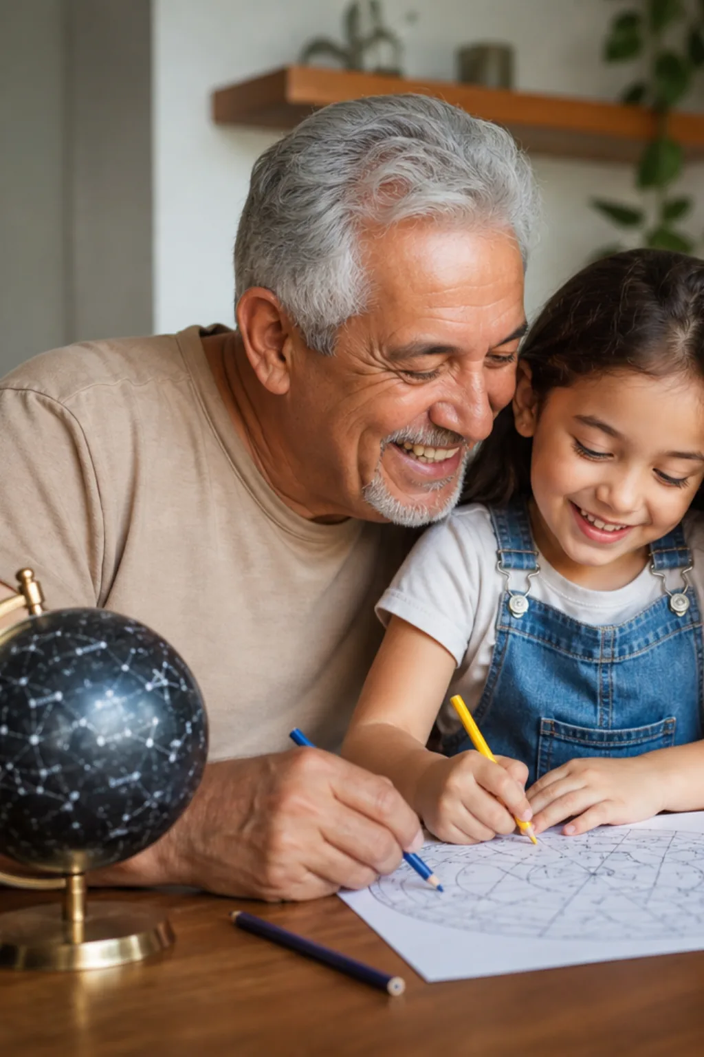 desenhos da esfera celeste para colorir — exemplo criado na Desenhos pra Colorir