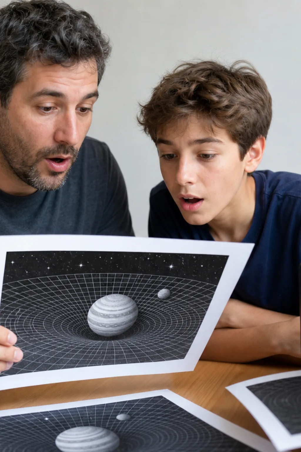 desenhos do espaço-tempo para colorir — exemplo criado na Desenhos pra Colorir