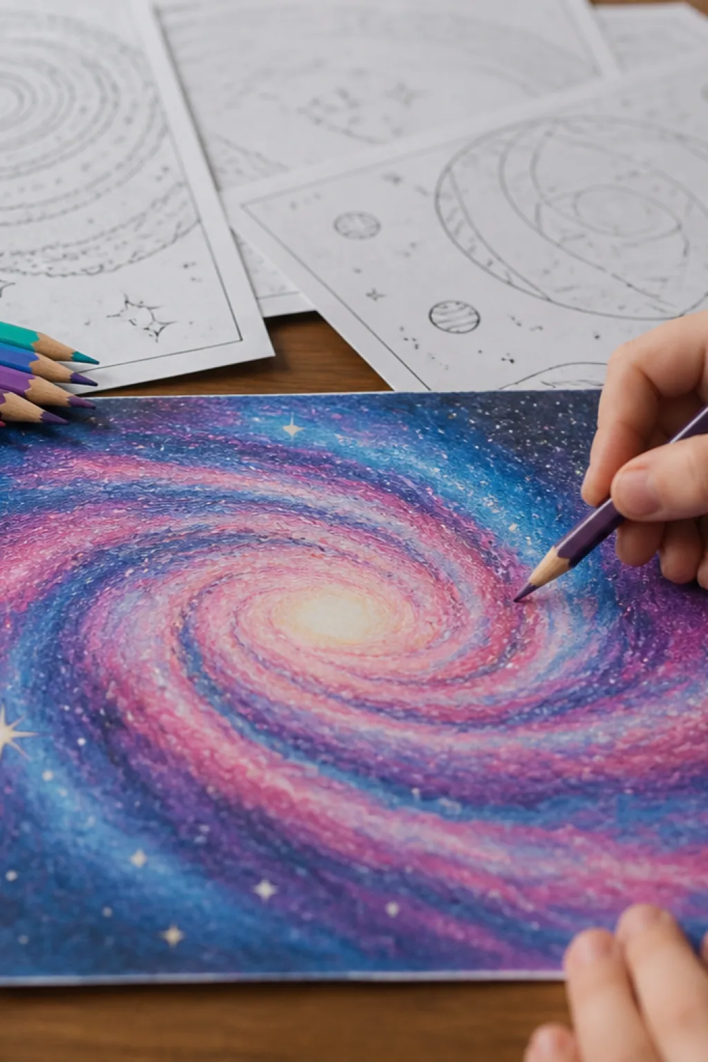 desenhos de galáxias para colorir - 2