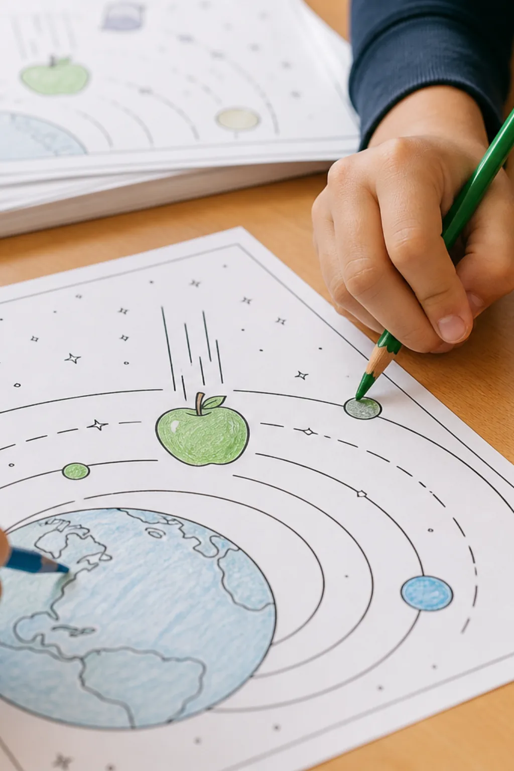 desenhos sobre gravidade para colorir - 2