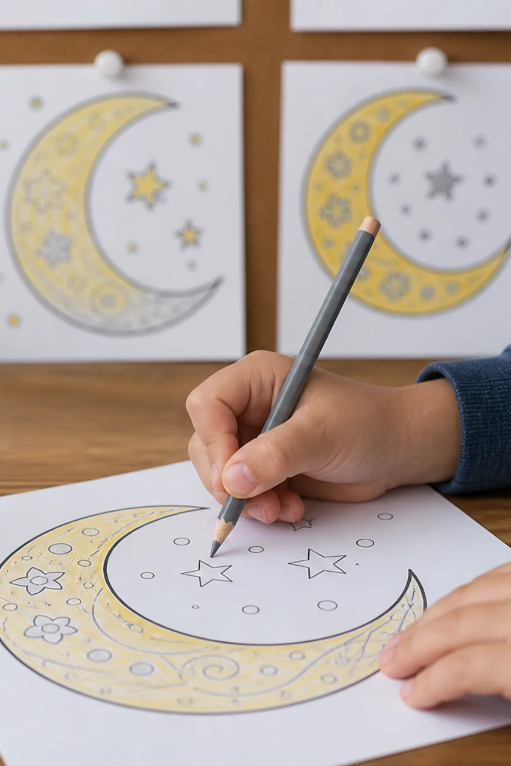 desenhos da lua para colorir - 2