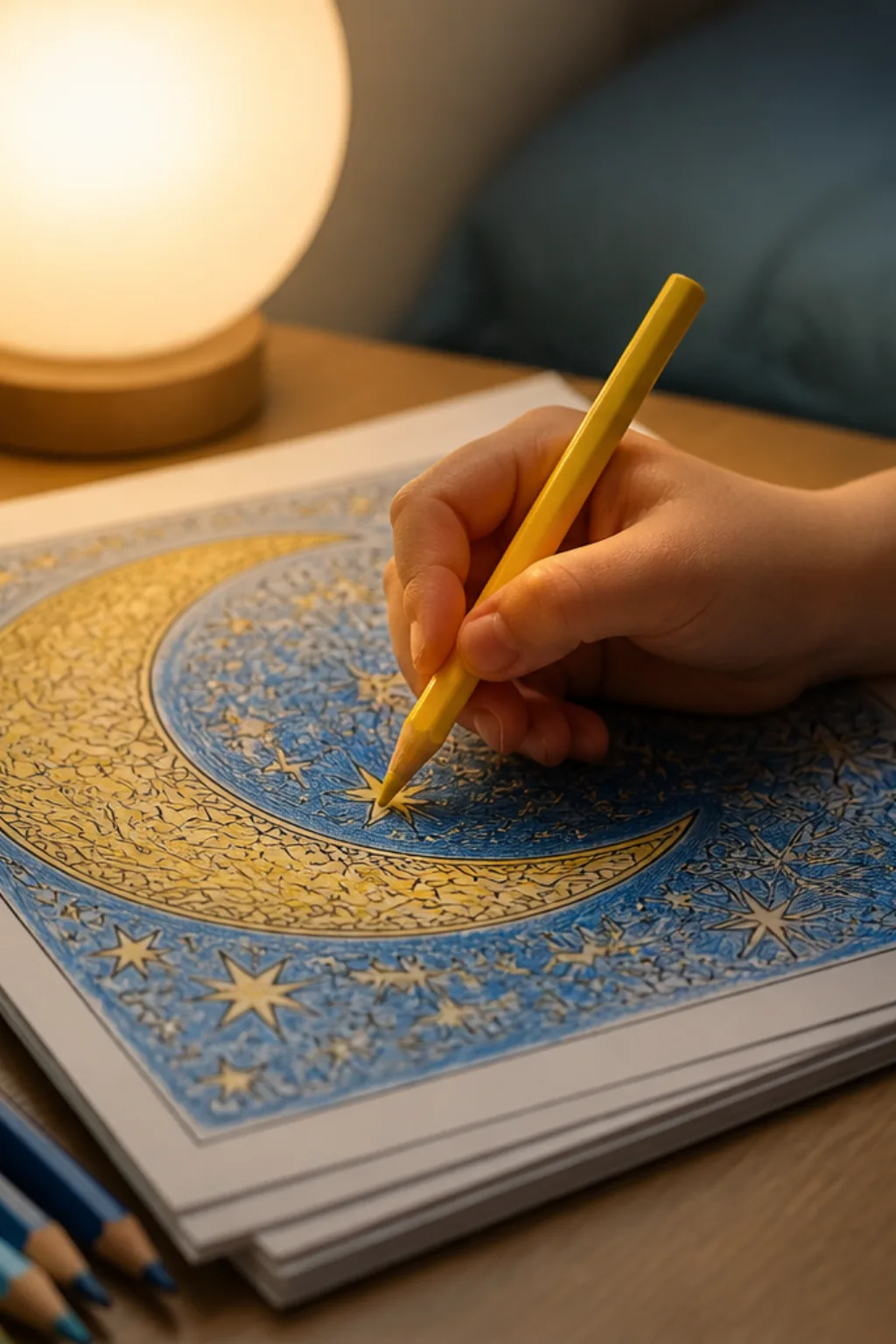desenhos da lua e da estrela para colorir - 2