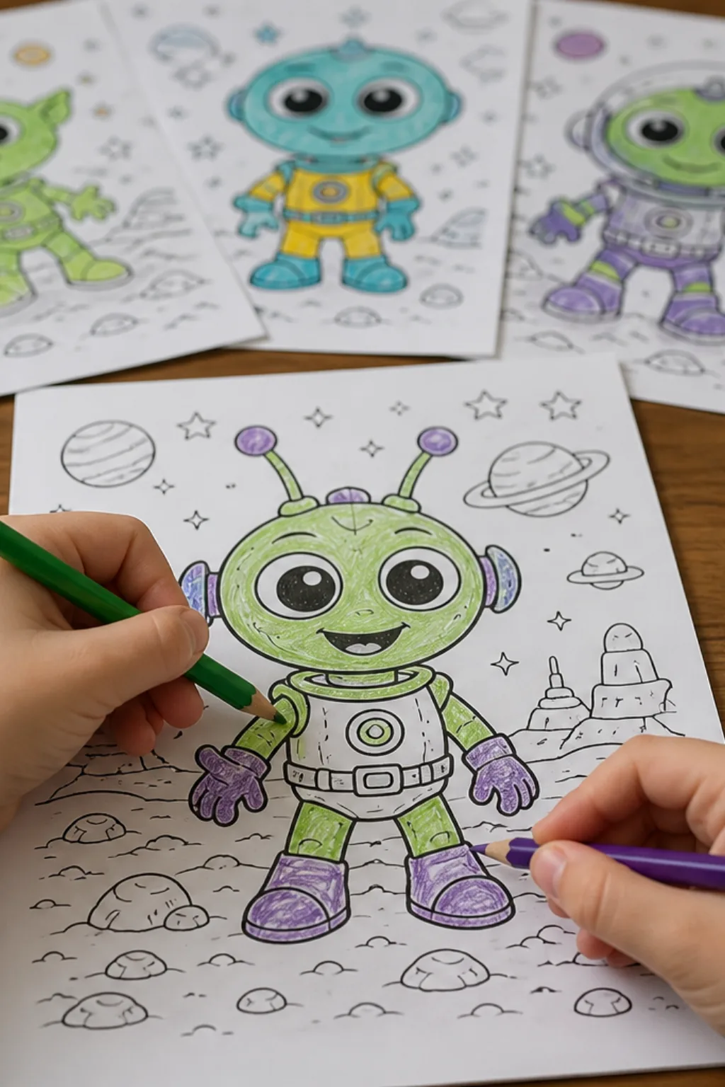 desenhos de marciano para colorir - 2
