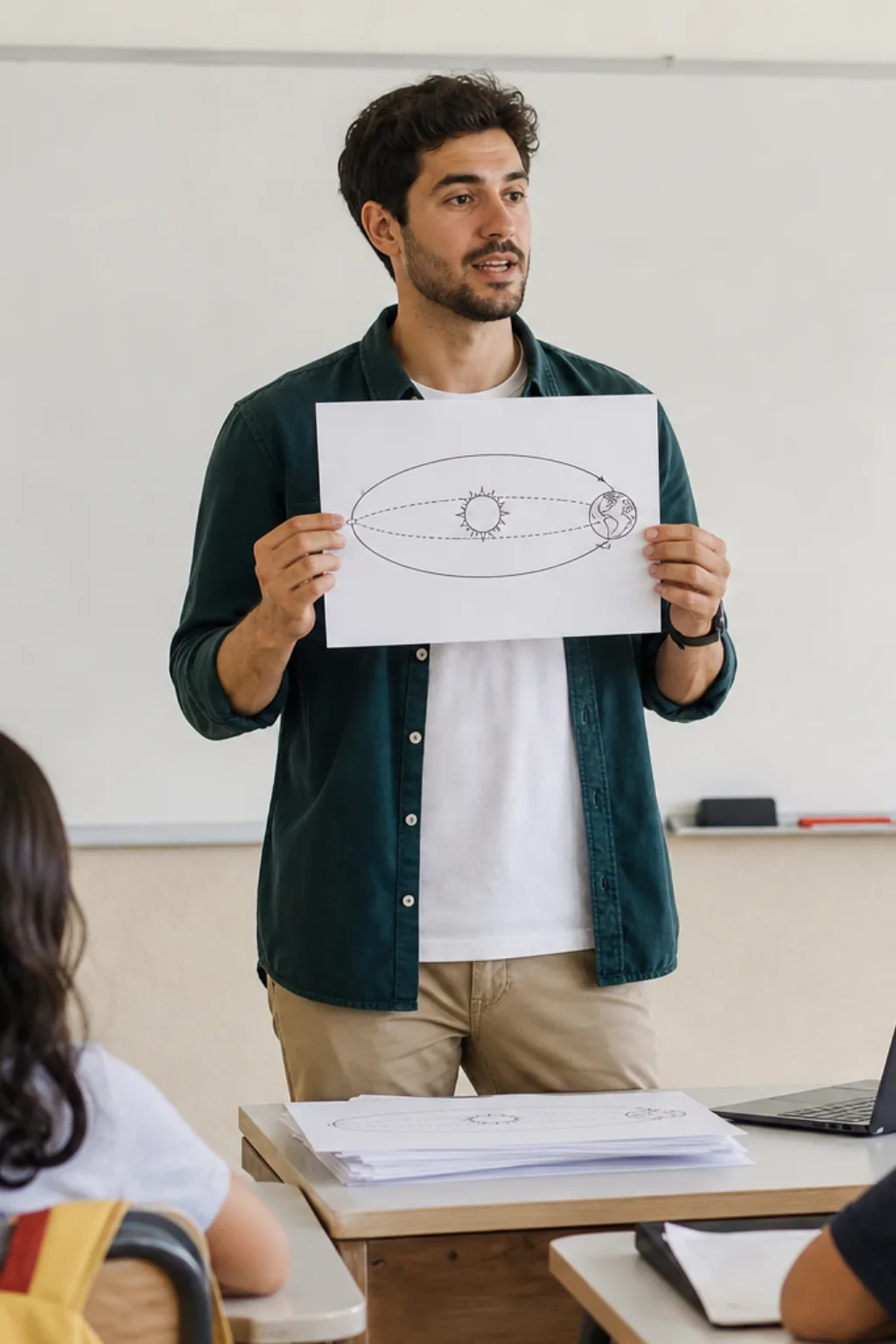 desenho do movimento de translação da terra para colorir — exemplo criado na Desenhos pra Colorir